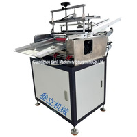 Machine d'étiquetage semi-automatique à colle thermofusible pour tubes en papier, applicateur d'étiquettes pour contenants en papier ronds