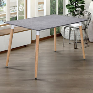 Muebles de comedor <span class=keywords><strong>Oficina</strong></span> Cocina <span class=keywords><strong>Mesa</strong></span> de comedor Tablero de MDF Patas de <span class=keywords><strong>haya</strong></span> <span class=keywords><strong>Mesa</strong></span> de comedor rectangular - Product Image 1