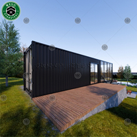 Maisons en conteneur plat 20 40 pieds détachable bureau préfabriqué maison en conteneur modulaire pour villa résidentielle