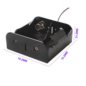 D-Type Pp Plastic + Metalen Batterijhouder Nr. 1 1.5V Zwarte 150Mm Draadbatterijaccessoires - Product Image 6