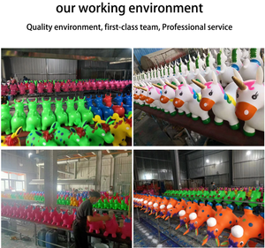 Les enfants matériels de PVC de prix usine montent sur le cheval sautant gonflable plein d'entrain de jouets pour des enfants - Product Image 3