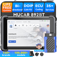 Tablet Diagnostik AI MUCAR 892BT 8 Inch, Scanner OBD2, Pengkodean ECU Sistem Lengkap, Bluetooth, Pembaruan Gratis Seumur Hidup, Peralatan Diagnostik Mobil