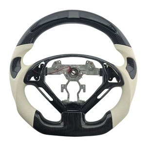 Popular Products Carbon Fiber Perforated Leather LED Grip Steering <b>Wheel</b> Fit for Infiniti G27 G37 Car Steering <b>Wheel</b> - Product Image 1