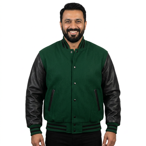 Top Trending Venta al por mayor Custom Mens Cool Style Fleece para los hombres Varsity Chaqueta de béisbol College CollegeBaseballjacket para los hombres - Product Image 1