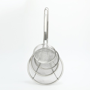 Stainless Steel Long Handle Strainer 3 Sizes For Frying Noodles Dumplings Kitchen Sieve Colander - Product Image 3