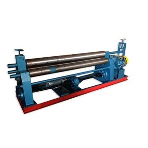 professional iron sheet bender roller automatic small steel plate rolling machine 3 roller plate rolling bending machine factory