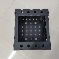 Boîte d'emballage écologique en plastique ondulé recyclable et imperméable pour okra, conteneur de récolte agricole en panneau alvéolaire PP empilable