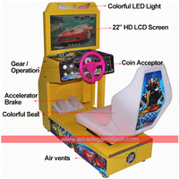 LIFUN Factory Wholesale Arcade Video Racing Game Machine Coin Operated Car Motor Bike Sports Kids Fun Children Metal Indoor Use
