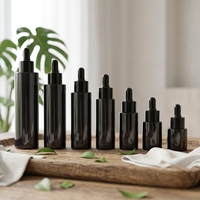 Flacon avec compte-gouttes pour huile corporelle, emballage luxueux, flacon de sérum 50 ml, récipient en verre pour cosmétiques