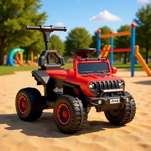 Childrens Electric Four Wheel Off Road Vehicle 12V7.0Ah Rechargeable With Push Handle For 1-6 Years Old Kids Ride On Car - Product Image 1