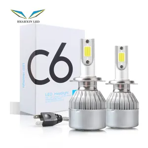 קידום Hearxin מפעל OEM C6 36W 6000K H1 H3 H4 H7 H11 רכב אביזרי 3600LM 9004 9007 led פנס הנורה