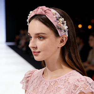 ZhenXi Pearl Headband Wide Brim Women's Headdress Gift Box Fresh Sweet Style For Valentine's Day Birthday - Product Image 2