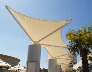 Su geçirmez Polyester açık güneş gölge yelken dikdörtgen Net blok gölgelik UV koruma festivali gölge yelken