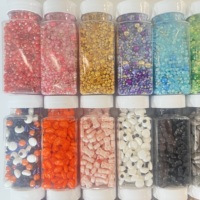 100g de Vermicelles et Perles de Sucre Comestibles pour Décoration de Gâteaux de Noël, Halloween, Saint-Valentin et Mariage