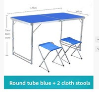 Mini table de camping extérieure pliante en aluminium légère et durable moderne pour les repas dans la cour.