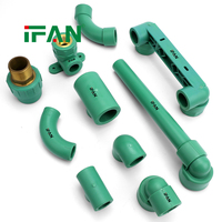 IFAN Matériaux de plomberie en gros, tuyaux en plastique PPR pour systèmes d'eau, raccords de 20 à 110 mm