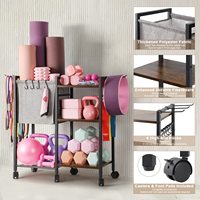 Gym Essentials Femmes Hommes Fitness Exercice Organisation Équipement d'Entraînement Rangement Organisateur Yoga Mat Holder Storage Rack