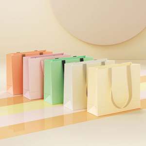 High Quality Recycled Kraft Paper Gift Shopping <b>Bags</b> Custom Printed Luxury Style Featuring Logo Handle for <b>Packaging</b> Packing - Product Image 2