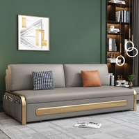 Canapé-lit pliable moderne à double usage économique simple double taille multifonctionnel pour chambre à coucher salon lavable pour petit