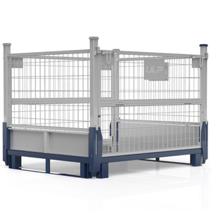 Soluzione di Stoccaggio ad Alta Densità: Gabbie Metalliche Impilabili |   Massimizza lo Spazio Verticale nell'Inventario Gestito (Lean Warehousing) - Product Image 6