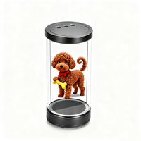 3D Zylinder-Vitrine 5,5 Zoll Holografisches Display Tragbare Mini-Hologramm Transparente Vitrine für Innenräume