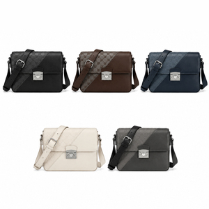 Bolso de hombro de cuero PU para hombre, bandolera de negocios, bolso informal con solapa, correa ajustable, bolso de viaje para el día a día - Product Image 6