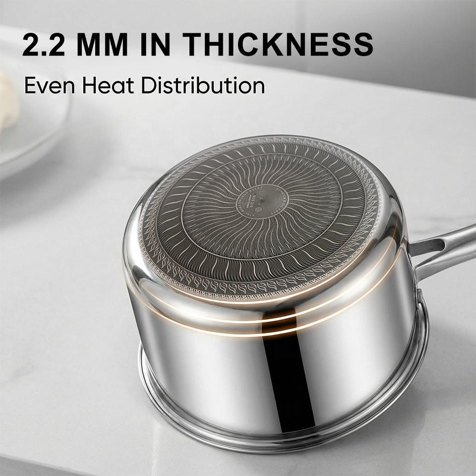 26cm Uniform Heat Conduction Food Grade Stainless Steel Single-sided ...