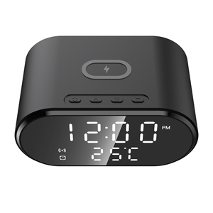 Estación de teléfono <span class=keywords><strong>celular</strong></span> de fábrica USB C Hub adaptador inteligente cargador inalámbrico reloj <span class=keywords><strong>despertador</strong></span> 3 en 1 soporte cargador para teléfono inalámbrico para coche - Product Image 1