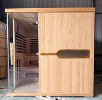 La Popular Sauna Interior de Alta Calidad, Reconocida a Nivel Mundial, Está Hecha de Madera de Hemlock Canadiense/Cedro Rojo.