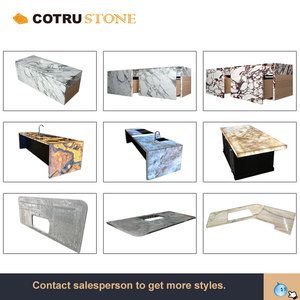 Piano di Lavoro in Quarzite Cristallo Cotrustone, Top Cucina Traslucido Bianco Cristallino per Villa e Hotel - Product Image 6