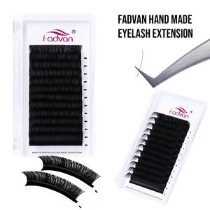 Fadvan Tất Cả Các Kích Thước C/D/L Curl Cổ Điển Cá Nhân Mở Rộng Lông Mi Chồn Lông Mi Khay Nga Khối Lượng Matte Lông Mi Mở Rộng - Product Image 2