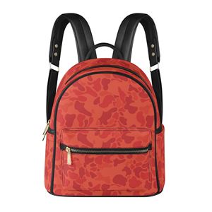 <span class=keywords><strong>Zaino</strong></span> da <span class=keywords><strong>Donna</strong></span> in Pelle PU Impermeabile con Doppia Tracolla, Stampa Mimetica <span class=keywords><strong>Blu</strong></span> Tribale, Borsa per Computer, MOQ 1 Pezzo - Product Image 2