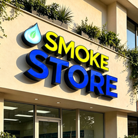 Enseigne LED lumineuse extérieure personnalisée Carrey Sign pour devanture de magasin, lettres canal, programmable RGB IC, en acrylique