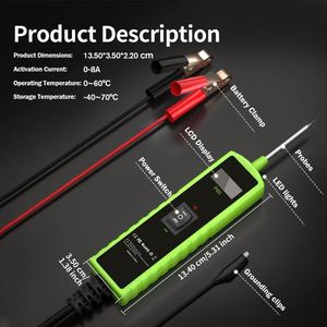 Probador de Circuitos Automotrices TopDiag P60, Venta al por Mayor de Fábrica, Sonda de Prueba de Circuitos Eléctricos para Vehículos, Camiones y Automóviles de 6-30V - Product Image 2
