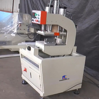 Soudeuse PVC à tête unique, machine spéciale de soudage d'angle et d'arc pour la fabrication de profilés UPVC