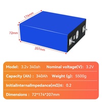 Batterie LiFePO4 prismatique à semi-conducteurs Battero 3.2V 340Ah, cellules de batterie à 8000 cycles, 280Ah/302Ah/324Ah pour stockage d'énergie solaire domestique, onduleur et camping-car