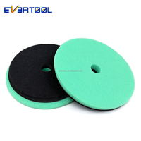 EVERTOOL Applicateur de cire pour voitures 150mm/180mm, éponge en mousse verte ultra-douce, outil de nettoyage