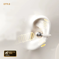 Écouteurs sans fil sportifs CQ-13 avec revêtement métallique, son haute définition APE SSQVP, compensation améliorée, écouteurs intra-auriculaires à clip d'oreille
