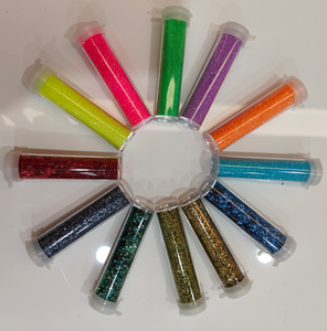 Set 12 Holographic Glitter Colors PU Bottle Customizable Colors All Possible Combinations Decorative Waterproof <b>Nail</b> Art Makeup - Product Image 5