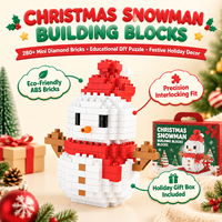 Jouets de construction de Noël pour enfants, Père Noël, bonhomme de neige, arbre, renne, mini briques, ensemble de construction DIY, cadeaux de Noël, nouveautés