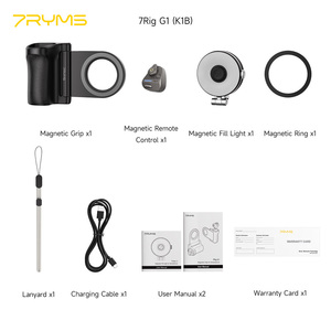 7RYMS 7Rig G1(K1) Poignée magnétique flexible noire pour appareil photo et kit d'éclairage selfie 7Lite L1 pour utilisation sur lit et bureau - Product Image 2