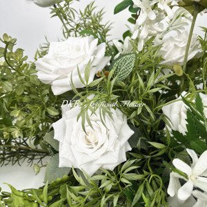 Chemin de table artificiel personnalisé avec fleurs, arrangement floral, décor pour arc - Product Image 4