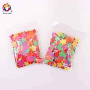 Papier fin jetable écologique de l'usine chinoise Modélisation de confettis festifs Étoiles à cinq branches en forme de coeur Papillons Chauves-souris - Product Image 2