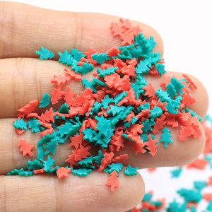 Confettis d'arbre de Noël en argile polymère pour l'artisanat Nail Art Slime Topping Shaker Snow Globe Tumbler Filling - Product Image 3