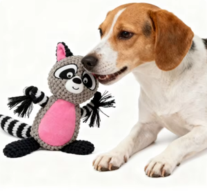 Squeaky karikatür peluş köpek oyuncaklar halat tilki kurbağa domuz tasarımı ile römorkör savaş Interactive interaktif çiğnemek oyuncaklar diş temizleme günlük oyun - Product Image 2