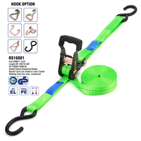 Correa de Amarre con Trinquete de 1-1/16" 1.5T 28mm, Correas de Amarre con Ganchos en S