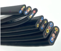 18 x 0,75 mm² PE-isoliertes PVC-ummanteltes Kupfer-Niederspannungs-0,6/1KV-Aufzugskabel Flaches Reisekabel Hebekabel
