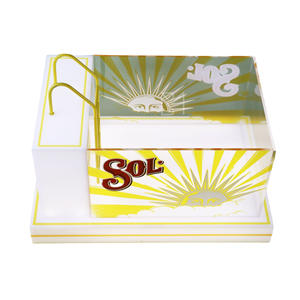 Mingxin Barware sol Led Seau À Glace Transparent Couleur Rectangle Rack Présentateur - Product Image 5