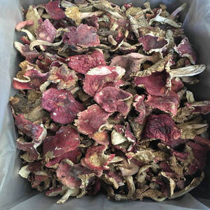 Approvisionnement en vrac de champignons Russula Sanguinaria entiers séchés sauvages de Chine - Product Image 3