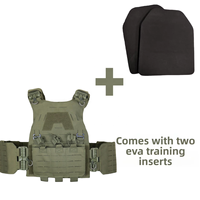Gilet tactique en polyester 1000D durable avec porte-plaques MOLLE à dégagement rapide et conception modulaire pour l'entraînement en extérieur et l'équipement de sécurité